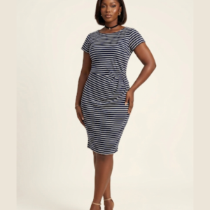 Striped corporate gown